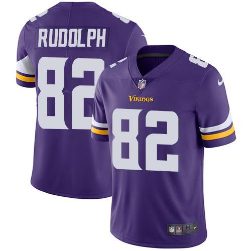 Men 2019 Minnesota Vikings 82 Rudolph purple Nike Vapor Untouchable Limited NFL Jersey